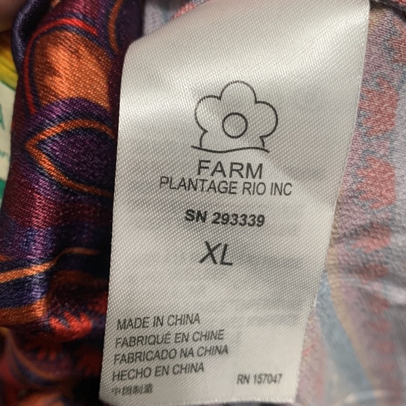 FARM RIO  Macaw Arabesque Wrap Mini Dress - Picture 8 of 10